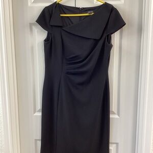 Tahari Black Midi Dress